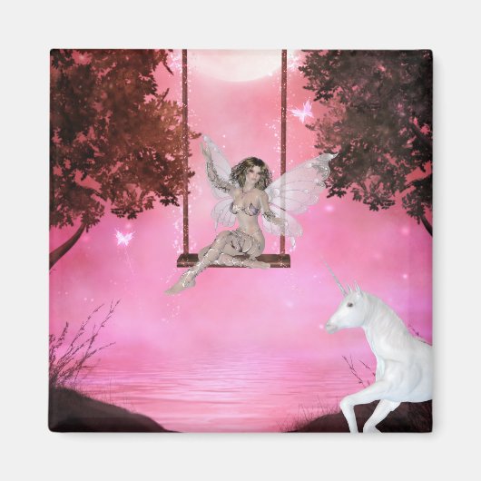 ユニコーンへの送信 – ファンタジー磁石 マグネット (正面)