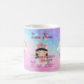 ユニコーンをテーマにした5thバースデーパーティーMugお土産 コーヒーマグカップ (中央)