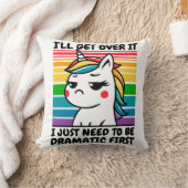 ユニコーンを乗り越える クッション (ブランケット)