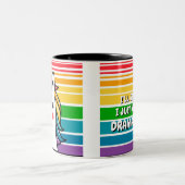 ユニコーンを乗り越える ツートーンマグカップ (中央)