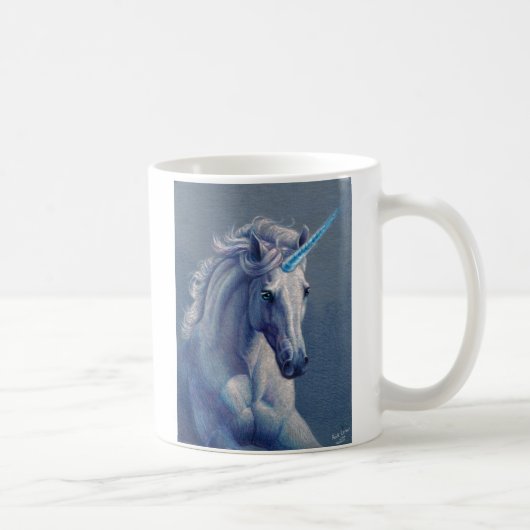 ユニコーンを宝石で飾って下さい コーヒーマグカップ (右)