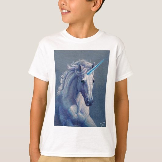 ユニコーンを宝石で飾って下さい Tシャツ (正面)