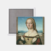 ユニコーンを持つ女性のポートレート, c.1505-6 マグネット (正面/裏面)