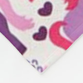 ユニコーンを遊ぶかわいいカラフル フリースブランケット (角)