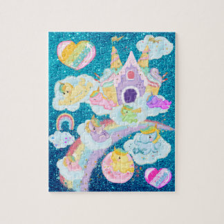 ユニコーンアイスクリームキャッスルレインボースライド ジグソーパズル