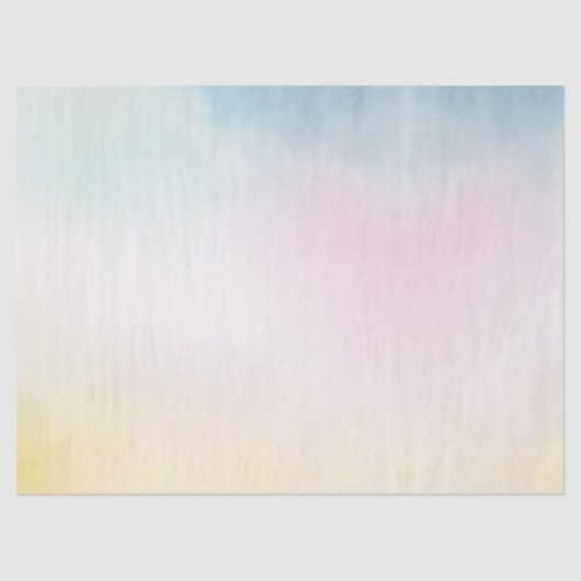 ユニコーンアクアピンクイエロー絞り染め 薄葉紙 (正面)