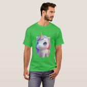 ユニコーンアニメ少女 Tシャツ (正面フル)