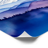 ユニコーンアンダーソフトパステルレインボークラウド ポスター (コーナー)