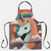 ユニコーンアンダーレインボー&インハート エプロン (正面)