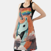 ユニコーンアンダーレインボー&インハート エプロン (インサイチュ)