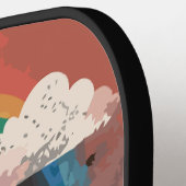 ユニコーンアンダーレインボー&インハート ピックルボールラケット (左詳細)