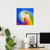 ユニコーンアートプリント ポスター (ホームオフィス)