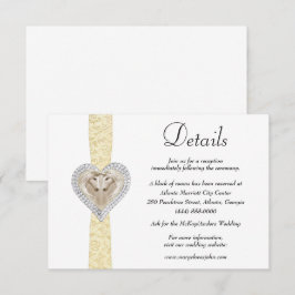 ユニコーンイエローレースの結婚式詳細 エンクロージャーカード