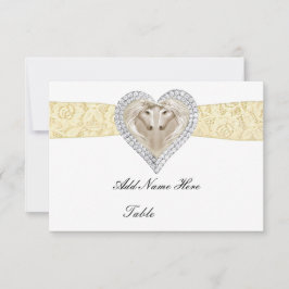 ユニコーンイエローレーステーブル座席表 招待状