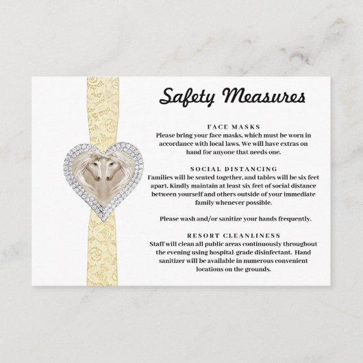 ユニコーンイエローレース安全対策 エンクロージャーカード (正面)