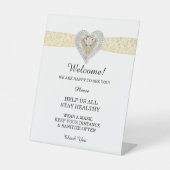 ユニコーンイエローレース結婚の安全性 台座サイン (正面)