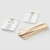 ユニコーンイエローレース結婚式 プログラムファン ハンドファン (組立なし)