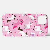 ユニコーンイラストレーションの子供の背景 Case-Mate iPhoneケース (裏面 (横))