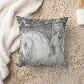 ユニコーンインザガーデンオブエデンイブ枕ファンタジー クッション (ブランケット)