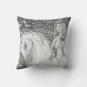 ユニコーンインザガーデンオブエデンイブ枕ファンタジー クッション (裏面)