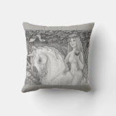 ユニコーンインザガーデンオブエデンイブ枕ファンタジー クッション (裏面)