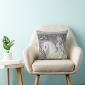 ユニコーンインザガーデンオブエデンイブ枕ファンタジー クッション (椅子)