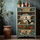 ユニコーンウィリアムスタイルボタニカルアールヌーボー 薄葉紙