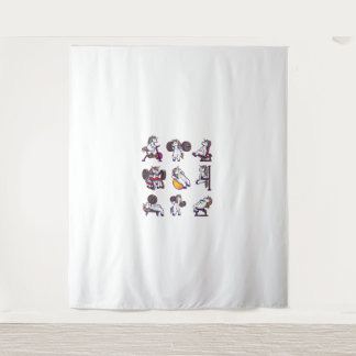 ユニコーンウェイトリフティングパワーリフティングジムトレーニングギル タペストリー