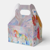 ユニコーンウォーターカラーガールズお誕生日ケーキオフィードボックス フェイバーボックス (裏面サイド)