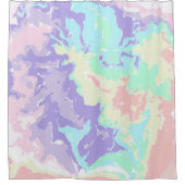 ユニコーンウォーターカラーパステルズカーテン シャワーカーテン (正面)