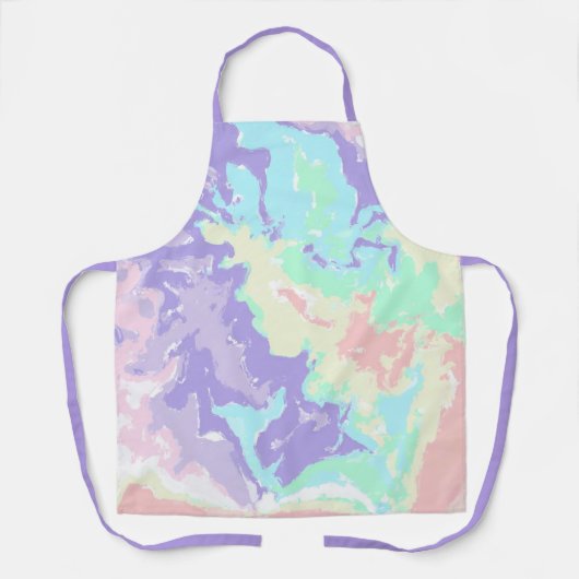 ユニコーンウォーターカラーパステル エプロン (正面)