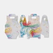 ユニコーンウォーターカラーボーイズお誕生日ケーキオファーボックス フェイバーボックス (折り畳みなし)