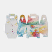 ユニコーンウォーターカラーレインボー誕生日ガールズティーンズ フェイバーボックス (折り畳みなし)