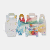 ユニコーンウォーターカラーレインボー誕生日ガールズティーンズ フェイバーボックス (折り畳みなし)