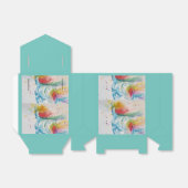 ユニコーンウォーターカラー誕生日パーティーケーキ愛用ボックス フェイバーボックス (折り畳みなし)