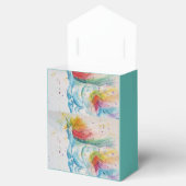 ユニコーンウォーターカラー誕生日パーティーケーキ愛用ボックス フェイバーボックス (オープン)