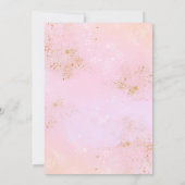 ユニコーンエレガントのsipと見る女の子パステル虹 招待状 (裏面)