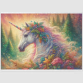 ユニコーンエレガントカラフルポートレート切り離 薄葉紙 (正面)