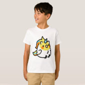 ユニコーンオカメインコのスクーティー Tシャツ (正面フル)