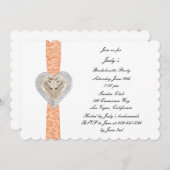 ユニコーンオレンジレースバチェロレッテ招待状 招待状 (正面/裏面)