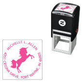 ユニコーンカスタム差出人住所自己インクスタンプ セルフインキングスタンプ (インサイチュ)