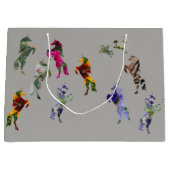 ユニコーンカスタム抱き枕 – 大、光沢 ラージペーパーバッグ (正面)