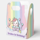 ユニコーンカスタム誕生日パーティーの好意ボックス フェイバーボックス (オープン)