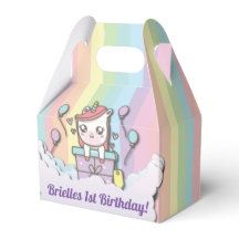 ユニコーンカスタム誕生日パーティーの好意ボックス