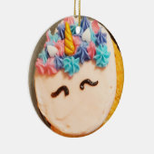 ユニコーンカップケーキクリスマス セラミックオーナメント (右)