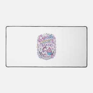 ユニコーンカップケーキ ユニコーンバクテリーホワイト背景 Pr デスクマット