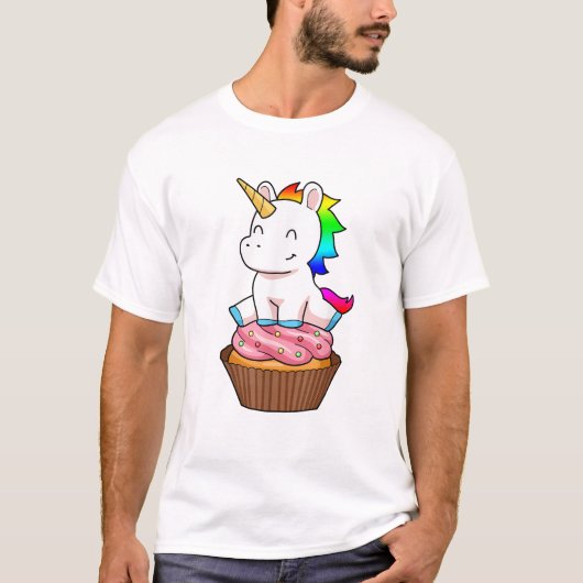 ユニコーンカップケーキTシャツ Tシャツ (正面)