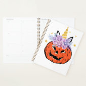 ユニコーンカボチャのハロウィンデザイン プランナー手帳 (ディスプレー)