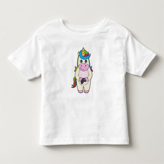 ユニコーンカメラ トドラーTシャツ (正面)