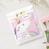 ユニコーンカラフルと虹の誕生日パーティー フェイバーバッグ (封をした状態)